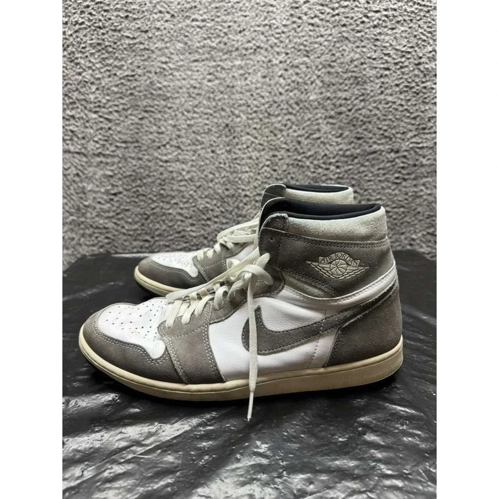 Nike Air Jordan 1 Retro High Sneakers Washed Black DZ5485-051 Mens Size 12 US